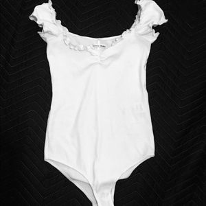 Reformation White Palo Bodysuit NWOT